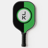 Personalisiertes Green Black Pickleball Paddel Pickleball Schläger (Rückseite)