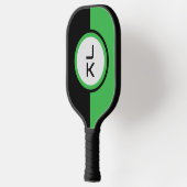 Personalisiertes Green Black Pickleball Paddel Pickleball Schläger (Links)