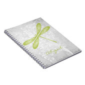 Personalisiertes Green Dragonfly-Notebook Notizblock (Rechte Seite)