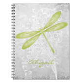 Personalisiertes Green Dragonfly-Notebook Notizblock (Vorderseite)
