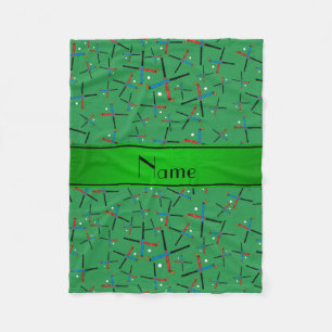 Personalisiertes Green Field Hockey-Muster Fleecedecke
