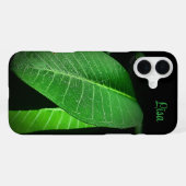 Personalisiertes Green Leaf Apple iPhone Case Hülle (Rückseite (Horizontal))