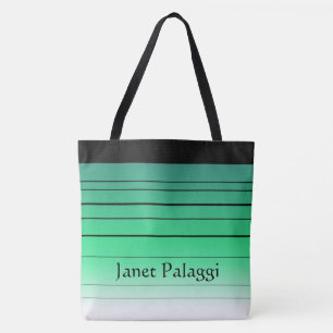 Personalisiertes Green Ombre Custom Totbeutel Tasche