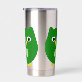 Personalisiertes Green Owl Design Thermobecher (Rechts)