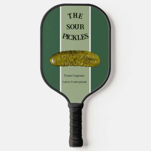 Personalisiertes Green Pickle Image Pickleball Pad Schläger (Vorderseite)
