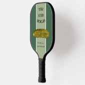 Personalisiertes Green Pickle Image Pickleball Pad Schläger (Links)