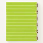 Personalisiertes Green Spiral Notebook Notizblock (Rückseite)