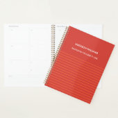 Personalisiertes Green Spiral Notebook Planer (Anzeige)