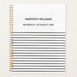 Personalisiertes Green Spiral Notebook Planer