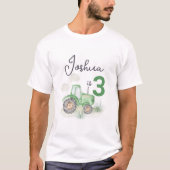 Personalisiertes Green Tractor Thema Männer T - Sh T-Shirt (Vorderseite)