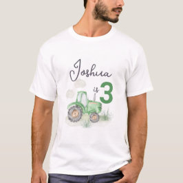 Personalisiertes Green Tractor Thema Männer T - Sh T-Shirt