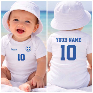 Personalisiertes Griechenland Baby-Body Baby Strampler