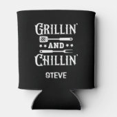 Personalisiertes Grillin und Chillin Dosenkühler (Rückseite)