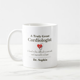 Personalisiertes großartiges Kardiologe Würdigungs Kaffeetasse