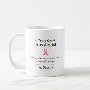 Personalisiertes großartiges Onkologe-Würdigungsge Kaffeetasse