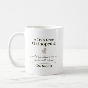 Personalisiertes großartiges orthopädisches Wertsc Kaffeetasse