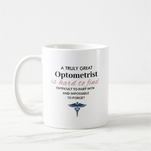 Personalisiertes großartiges Zitat eines Optometri Kaffeetasse