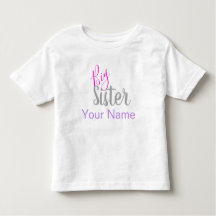 Personalisiertes große Schwester-Shirt
