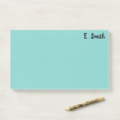 Personalisiertes großes Blau Post-it Klebezettel (Auf Schreibtisch)