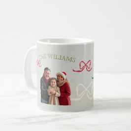 Personalisiertes großes Familienfoto in Pastellfar Kaffeetasse