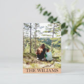 Personalisiertes, großes Foto in Pastelltönen Postkarte (Stehend Vorderseite)