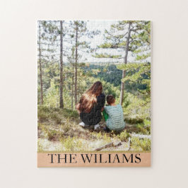 Personalisiertes, großes Foto in Pastelltönen Puzzle