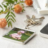 Personalisiertes großes Foto-Schlüsselkette Schlüsselanhänger (Seite)