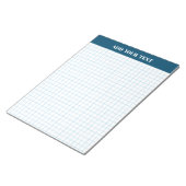 Personalisiertes großes Graph-Papier Notizblock (angewinkelt)