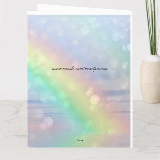 Personalisiertes großes - Großmutter Geburtstag Karte (Rückseite)