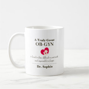 Personalisiertes großes OB-GYN-Dankeschön-Geschenk Kaffeetasse