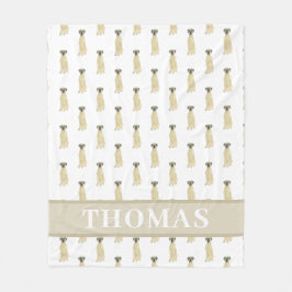 Personalisiertes großes Tier (Maskengewächse) Fleecedecke