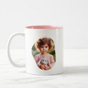 Personalisiertes Großkind Foto Proud Oma Custom Zweifarbige Tasse