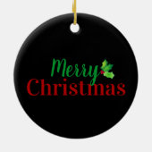 Personalisiertes Gruben-Stier-Weihnachten Keramik Ornament (Hinten)