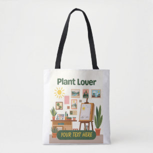 Personalisiertes Grün & Kreatives Arbeitsplatzdesi Tasche