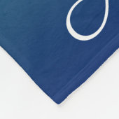 Personalisiertes Grün und blaues Ober Fleecedecke (Ecke)