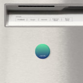 Personalisiertes Grün und blaues Ober Magnet (In Situ (Geschirrspüler))
