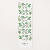 Personalisiertes Grün Yogamatte (Vorderseite)