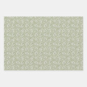 Personalisiertes grünes Eukalyptus-Hochzeit  Geschenkpapier Set (Vorderseite 2)