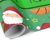 Personalisiertes grünes geschenkpapier (Rolleneckpunkt)