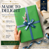 Personalisiertes grünes Geschenkpapier