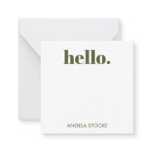 Personalisiertes grünes Gingham