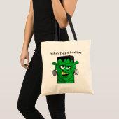 Personalisiertes grünes Monster Tragetasche (Vorderseite (Produkt))
