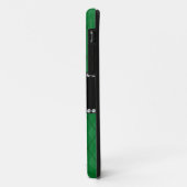 Personalisiertes grünes Rautennamensmuster Case-Mate iPhone Hülle (Hinten/Links)