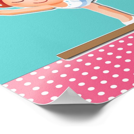 Personalisiertes GYMNASTICS-Geschenk Poster (Ecke)