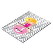 Personalisiertes Gymnastik MÄDCHEN Notizbuch Notizblock (Linke Seite)