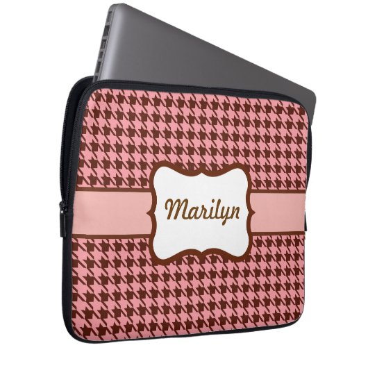 Personalisiertes Hahnentrittmuster Notebook Laptopschutzhülle (Vorne Rechts)