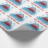 Personalisiertes Haifischverpackungspapier Geschenkpapier (Ecke)