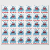 Personalisiertes Haifischverpackungspapier Geschenkpapier (Flach)