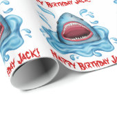 Personalisiertes Haifischverpackungspapier Geschenkpapier (Rolleneckpunkt)