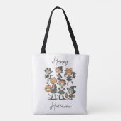 Personalisiertes Halloween-Anime-Mädchen mit Flede Tasche (Rückseite)